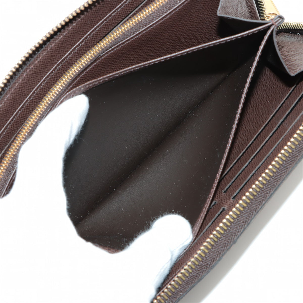 Louis Vuitton Damier Zippie Wallet N41661 Brown Round Zip Wallet