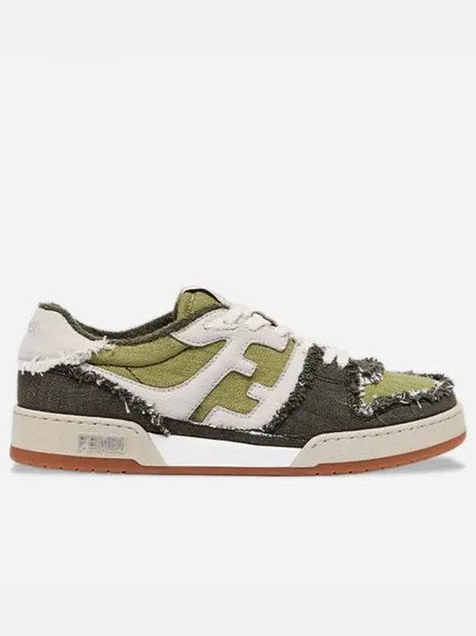 Luxury Fendi Match Low Top Sneakers Green