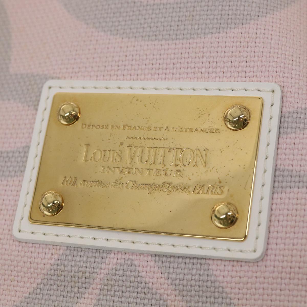LOUIS VUITTON Cruise line Taicienne GM Tote Bag Canvas Rose M95673 LV 38159