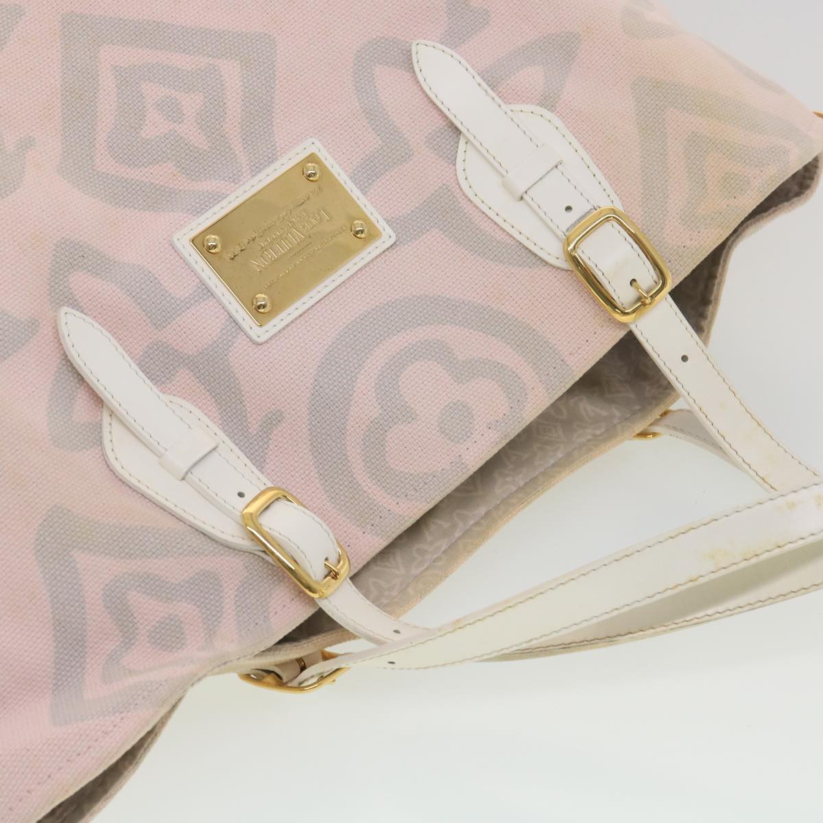 LOUIS VUITTON Cruise line Taicienne GM Tote Bag Canvas Rose M95673 LV 38159