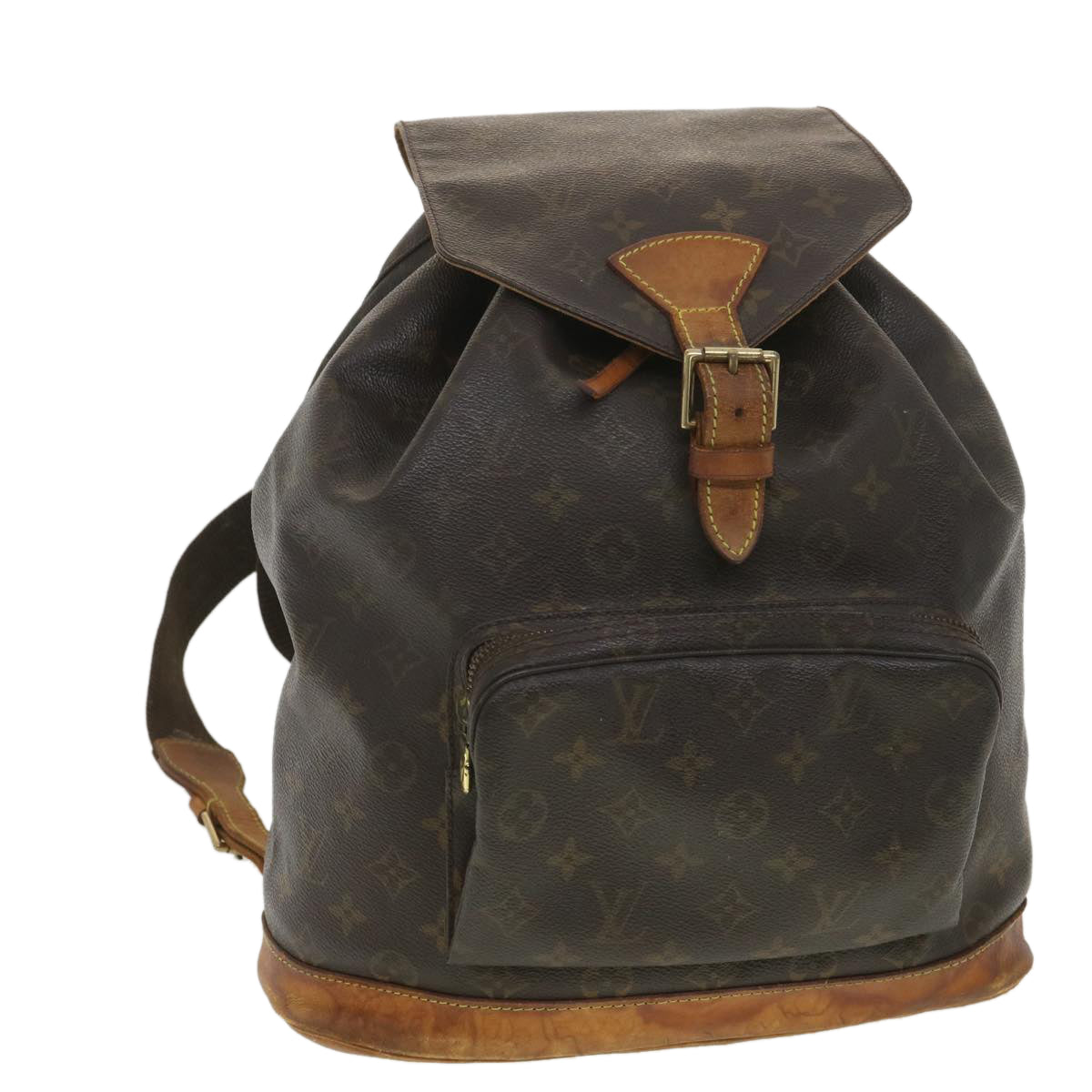 LOUIS VUITTON Monogram Montsouris GM Backpack M51135 LV 38161