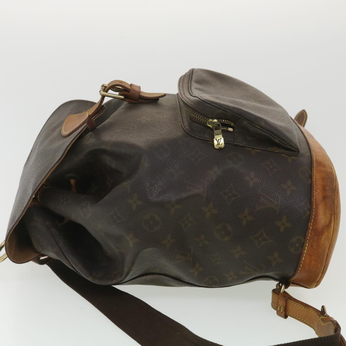 LOUIS VUITTON Monogram Montsouris GM Backpack M51135 LV 38161