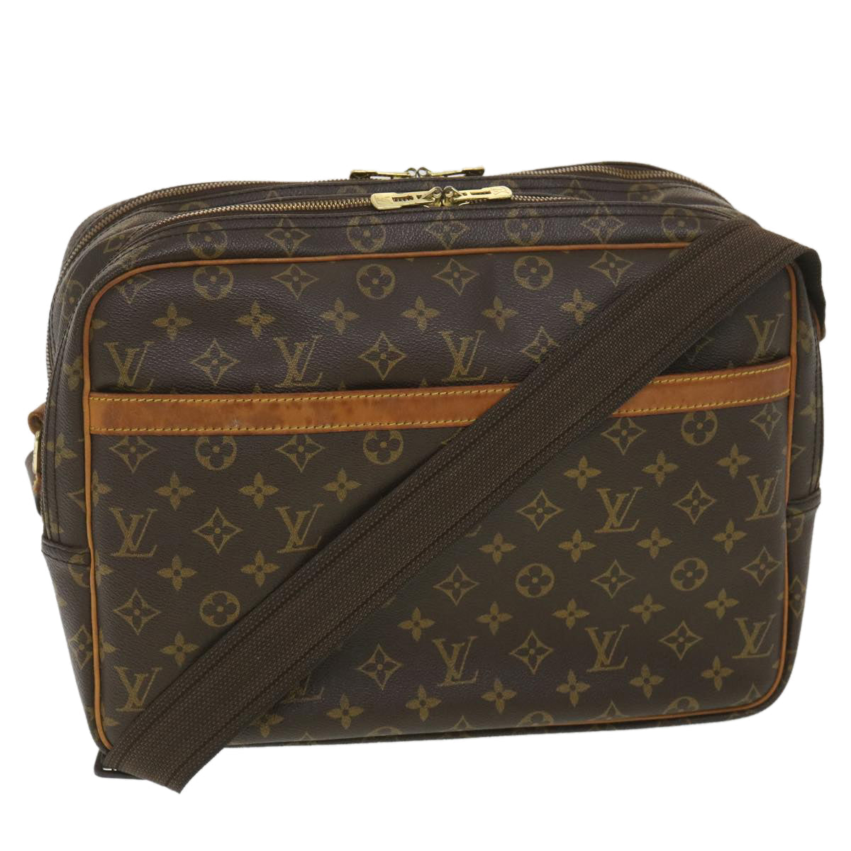 LOUIS VUITTON Monogram Reporter GM Shoulder Bag M45252 LV 38163