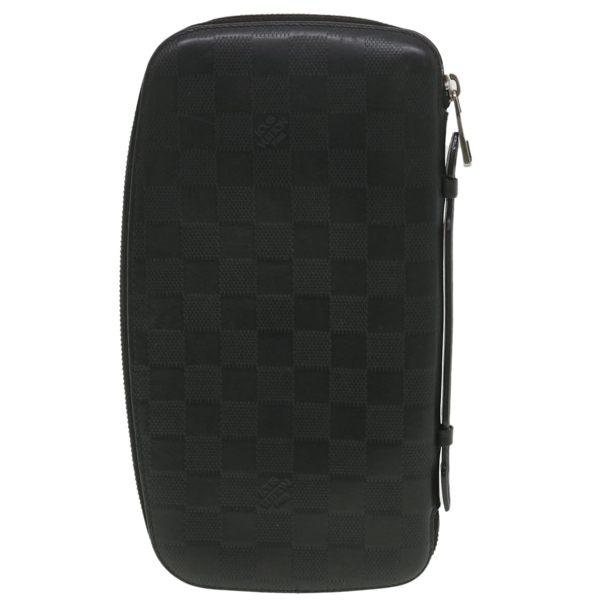 LOUIS VUITTON Damier Infini Atoll Travel Case Onyx N41380 LV 38197