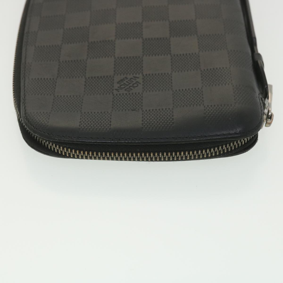 LOUIS VUITTON Damier Infini Atoll Travel Case Onyx N41380 LV 38197