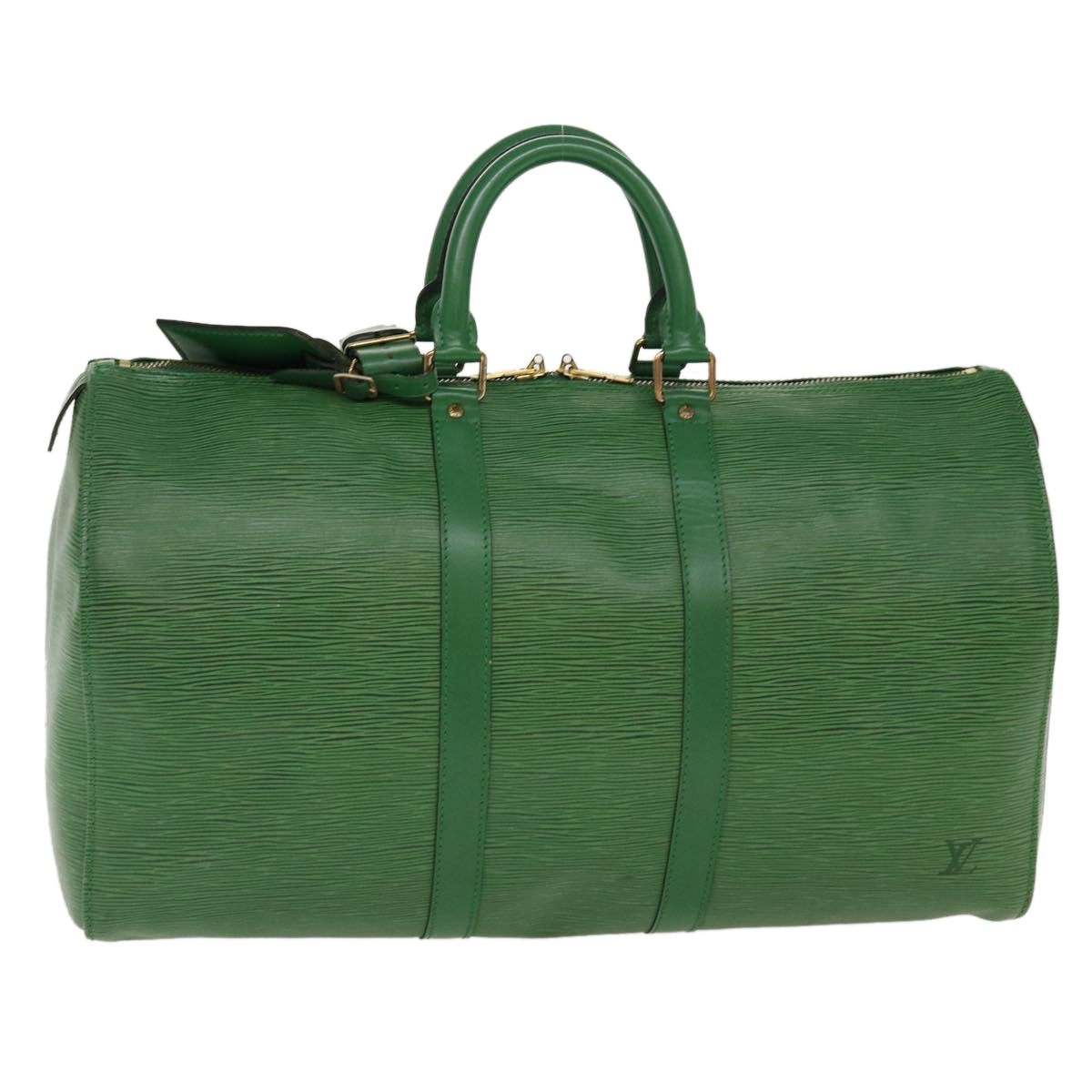 LOUIS VUITTON Epi Keepall 45 Boston Bag Green M42974 LV 38217