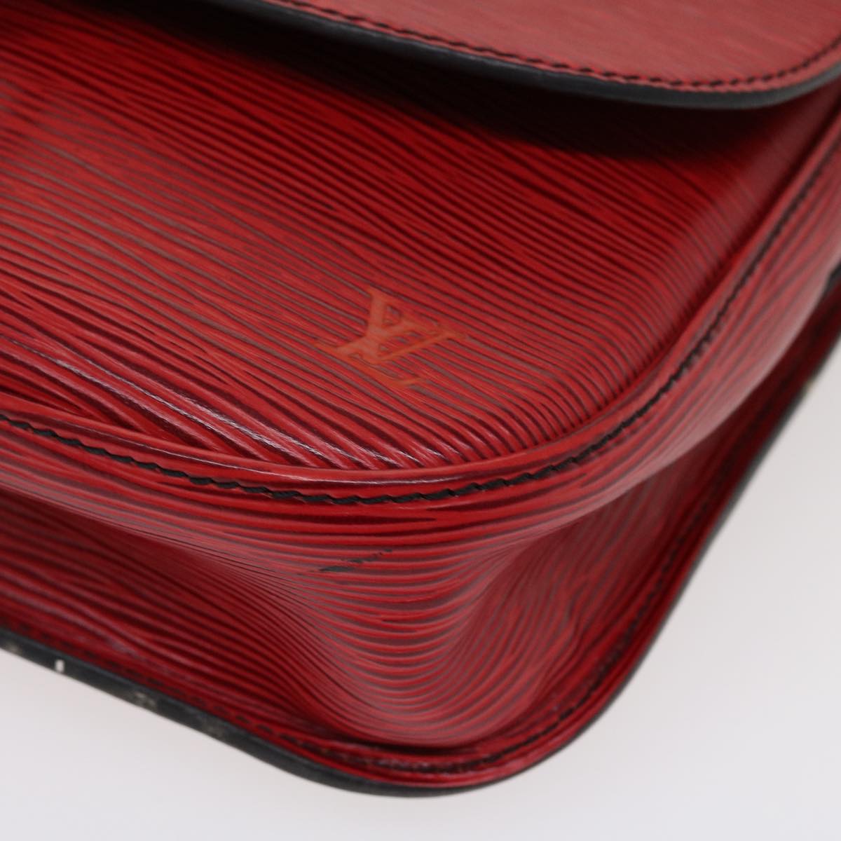 LOUIS VUITTON Epi Saint Cloud GM Shoulder Bag Red M52197 LV 38231