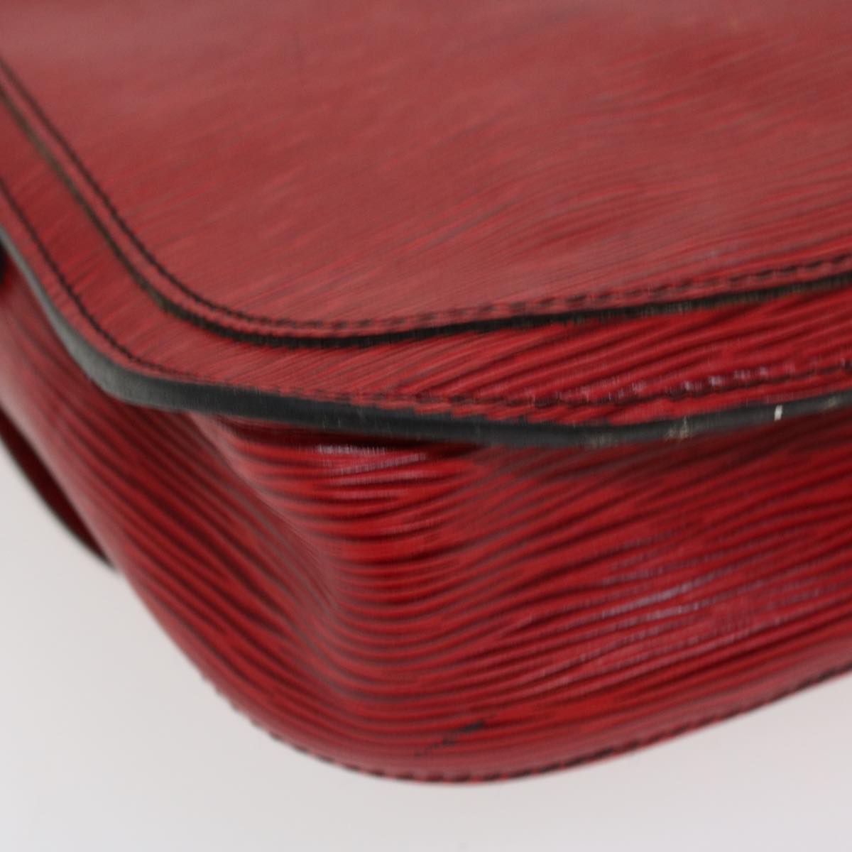 LOUIS VUITTON Epi Saint Cloud GM Shoulder Bag Red M52197 LV 38231