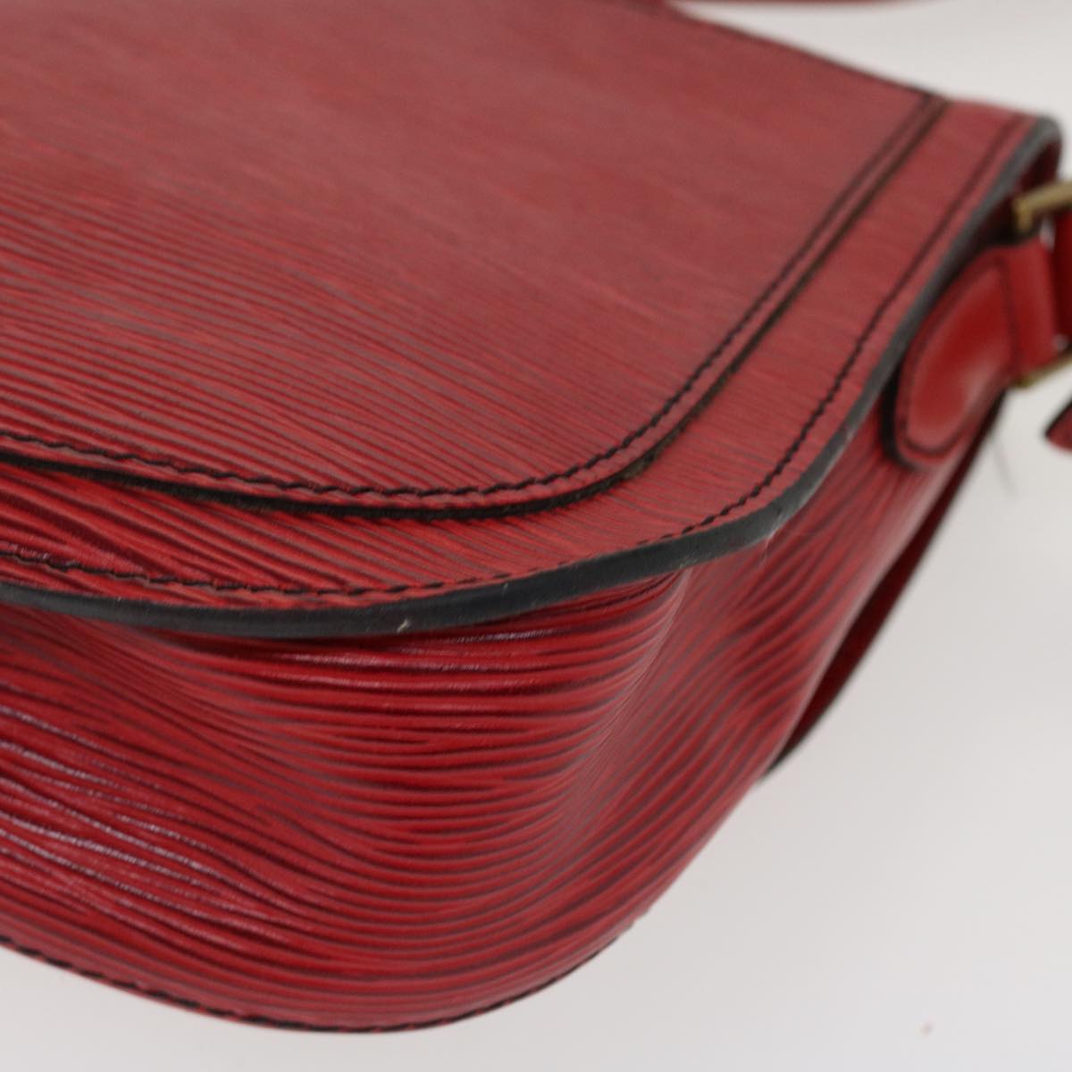 LOUIS VUITTON Epi Saint Cloud GM Shoulder Bag Red M52197 LV 38231