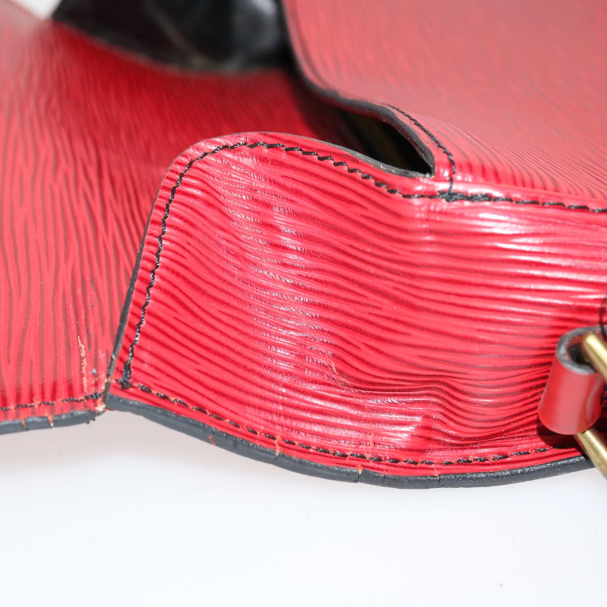 LOUIS VUITTON Epi Saint Cloud GM Shoulder Bag Red M52197 LV 38231