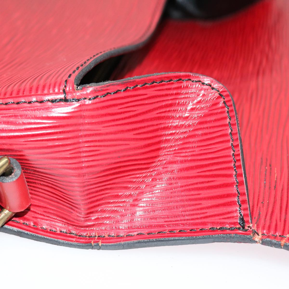 LOUIS VUITTON Epi Saint Cloud GM Shoulder Bag Red M52197 LV 38231