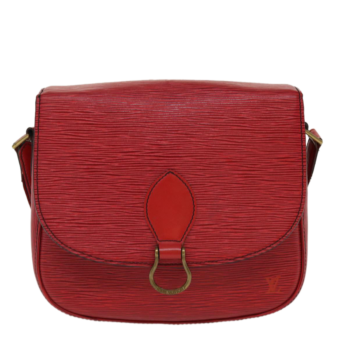 LOUIS VUITTON Epi Saint Cloud GM Shoulder Bag Red M52197 LV 38231
