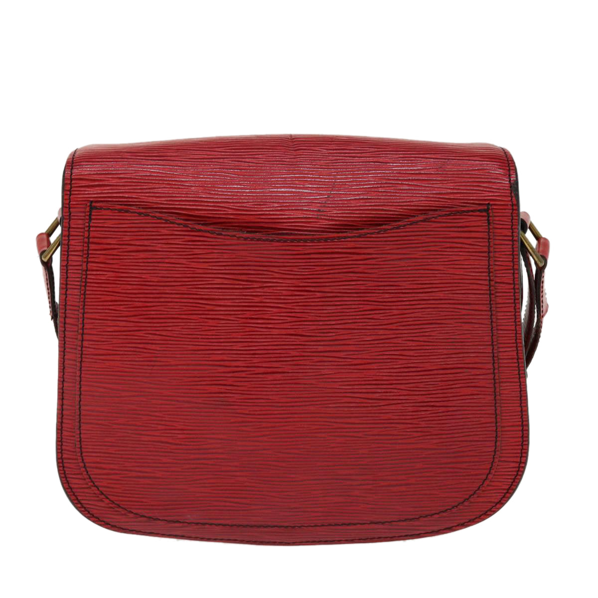 LOUIS VUITTON Epi Saint Cloud GM Shoulder Bag Red M52197 LV 38231