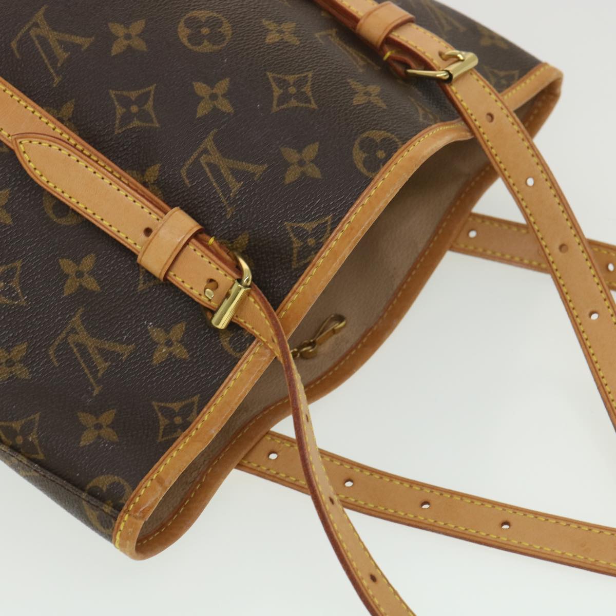 LOUIS VUITTON Monogram Bucket GM Shoulder Bag M42236 LV 38360