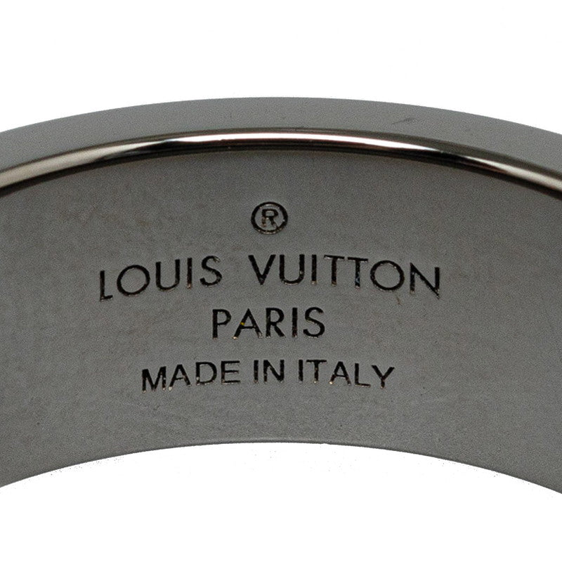 Louis Vuitton Monogram Nanogram Instinct Ring M00513 Silver Metal Men Louis Vuitton