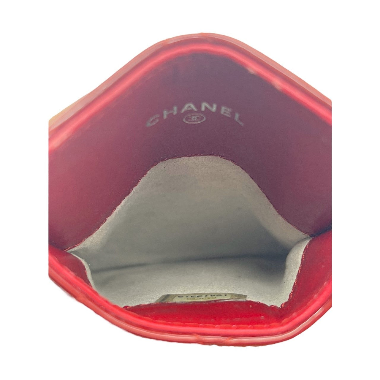 Luxury Chanel bag Red Patent Leather Card Holder