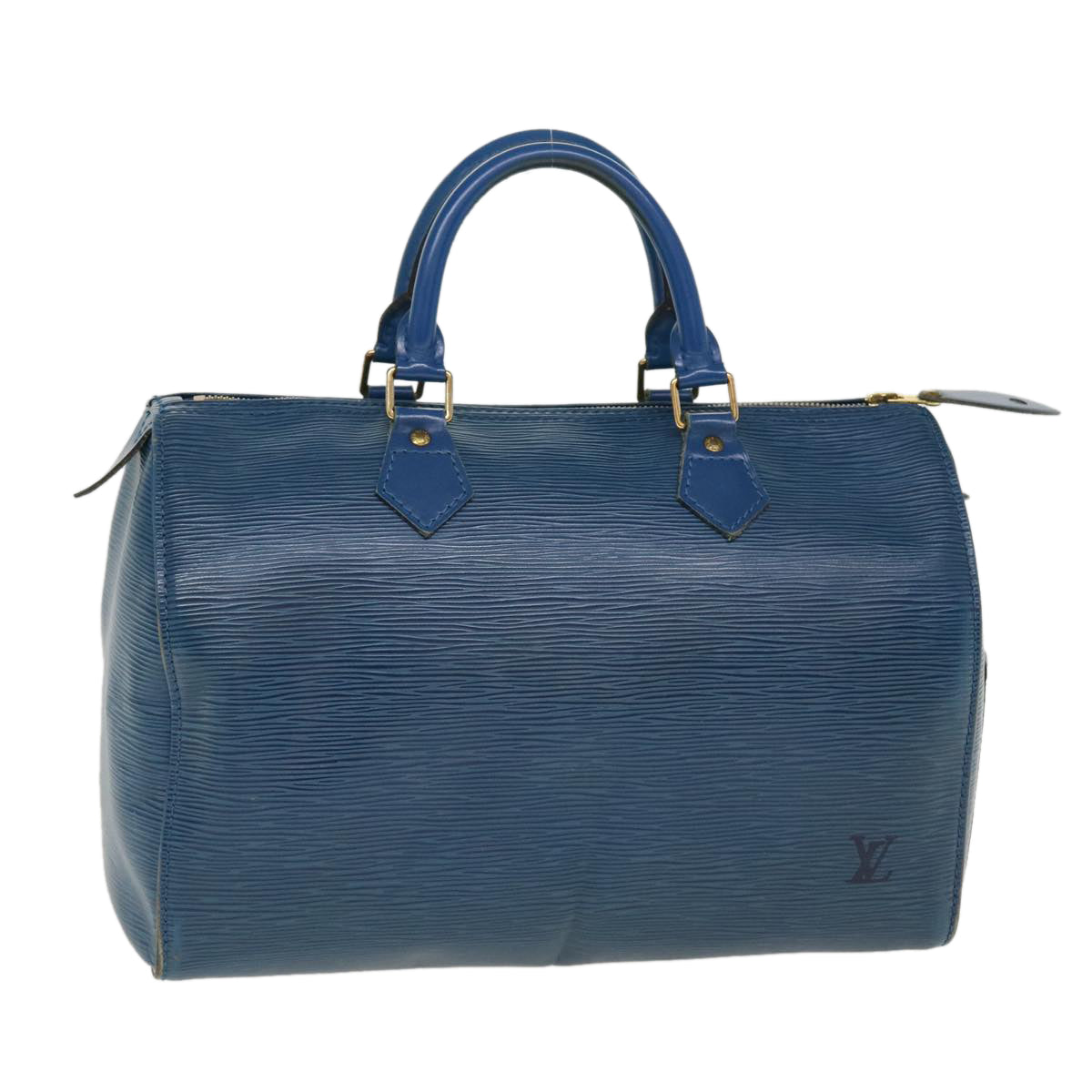 LOUIS VUITTON Epi Speedy 30 Hand Bag Toledo Blue M43005 LV 38527