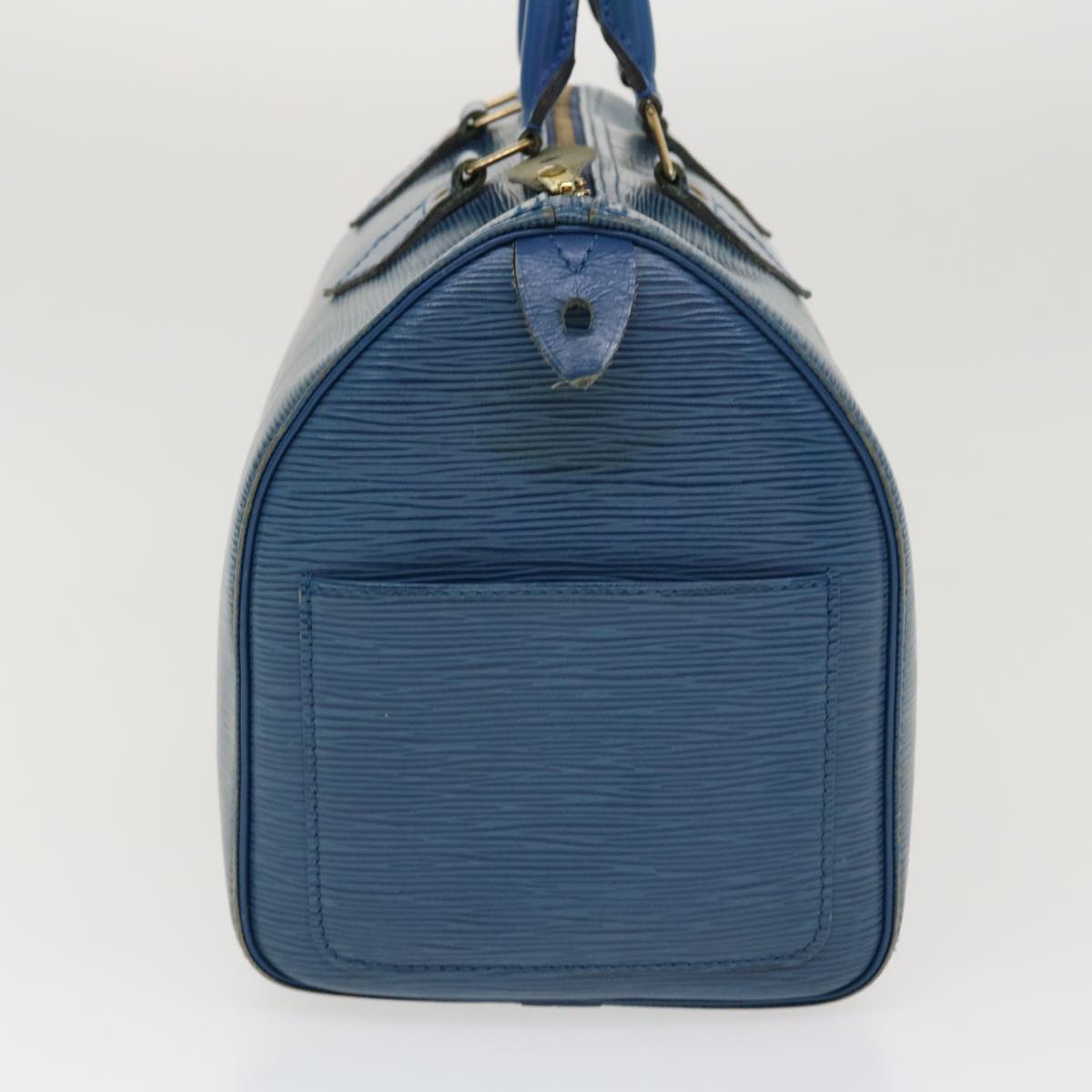 LOUIS VUITTON Epi Speedy 30 Hand Bag Toledo Blue M43005 LV 38527