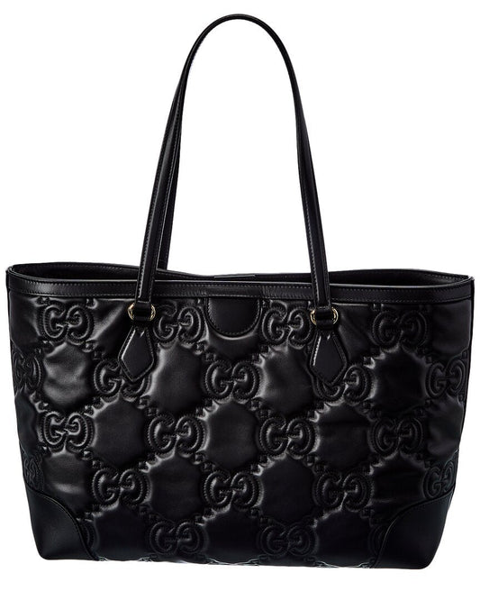 Luxury Gucci Trending 2025 GG Medium Matelasse Leather Tote