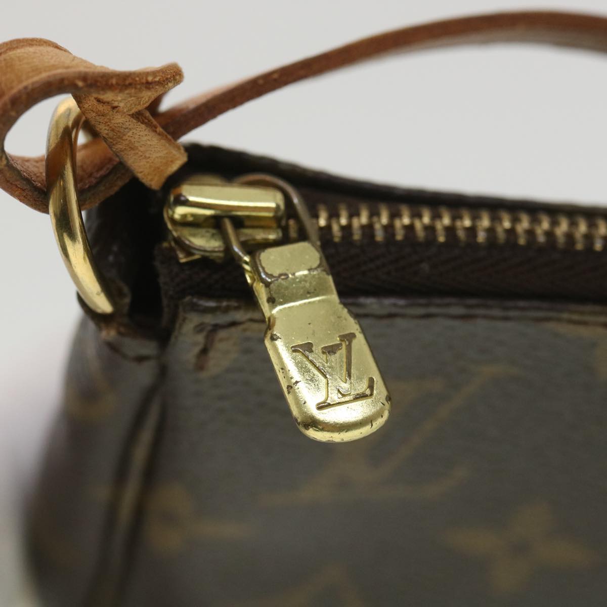 LOUIS VUITTON Monogram Pochette Accessoires Pouch M51980 LV 38651