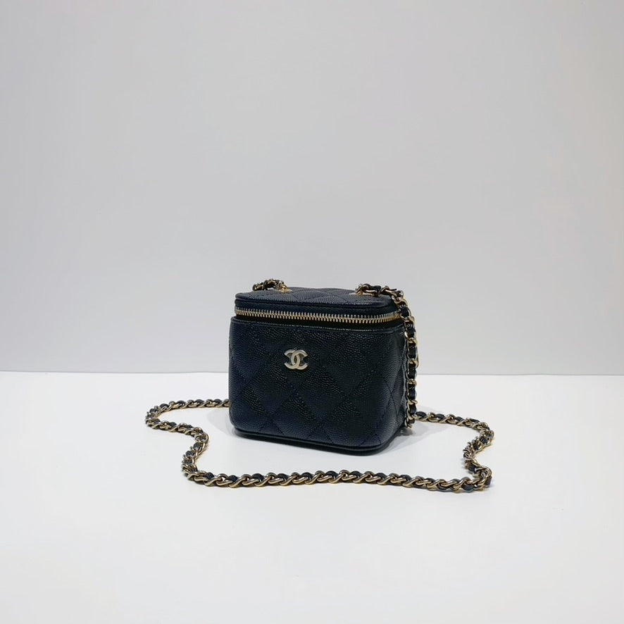 No.3980-Chanel Caviar Mini Vanity With Classic Chain (Brand New / 全新)