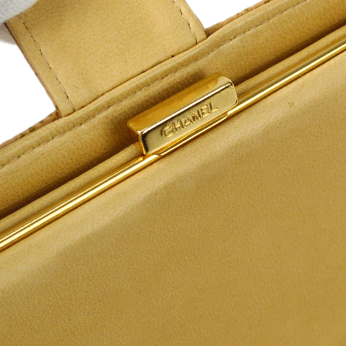 Luxury Chanel 2000-2001 Timeless Long Wallet Beige Caviar