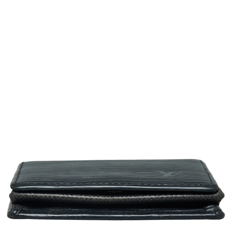Louis Vuitton Epi Portmoney Boat Coin Case M63692 Noneir Black Leather  Louis Vuitton