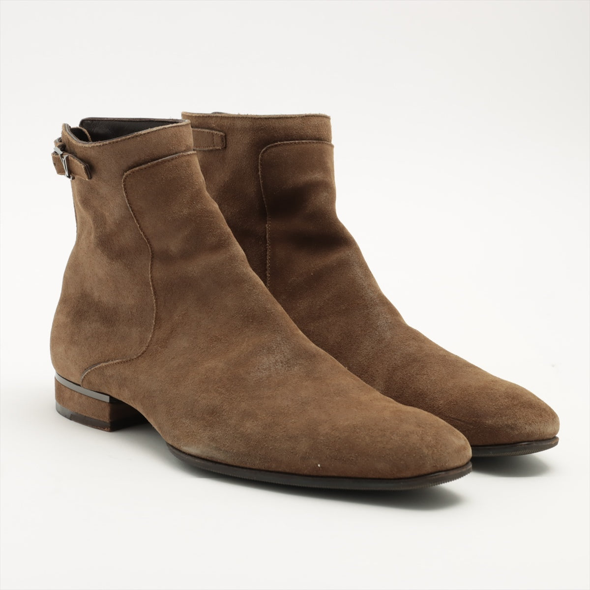 Louis Vuitton Sued Boots  Size Men Brown NI0141
