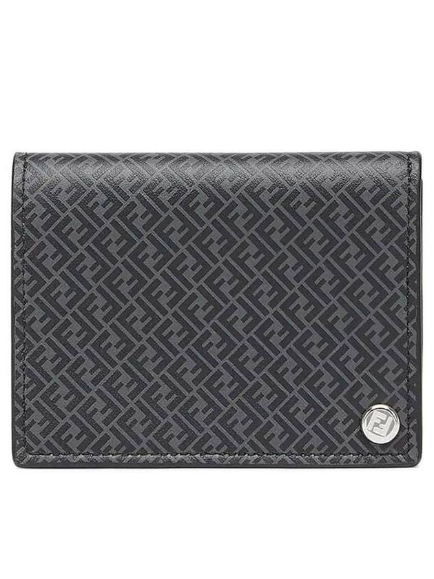 Luxury Fendi Micro Leather Card Wallet Black