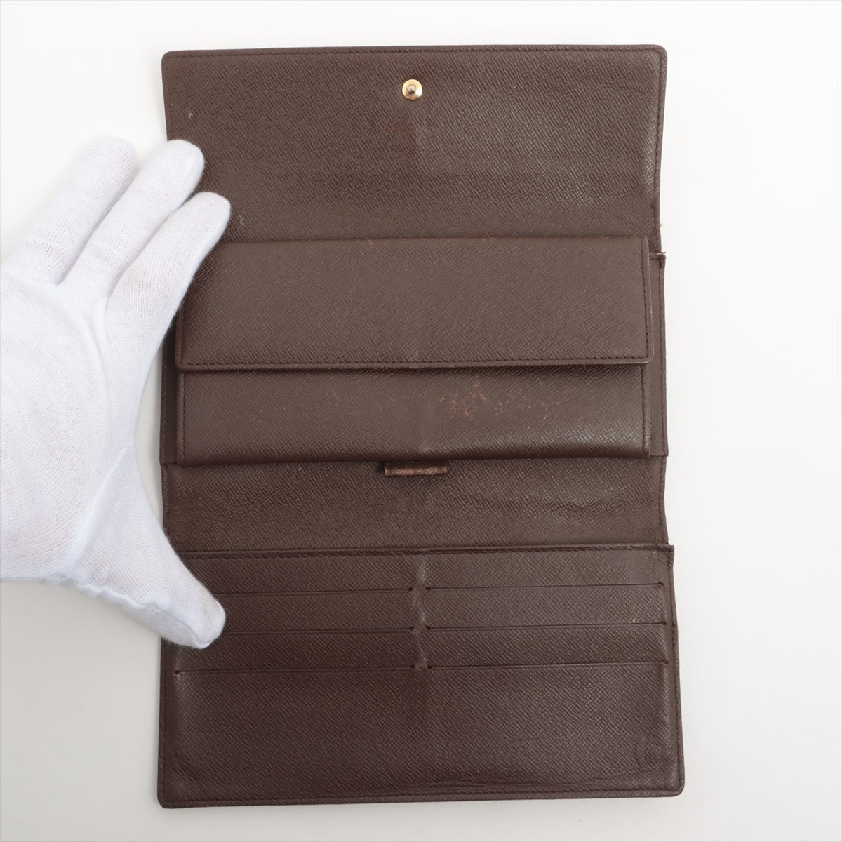 Louis Vuitton Damier Portfolio International N61217 Brown Wallet