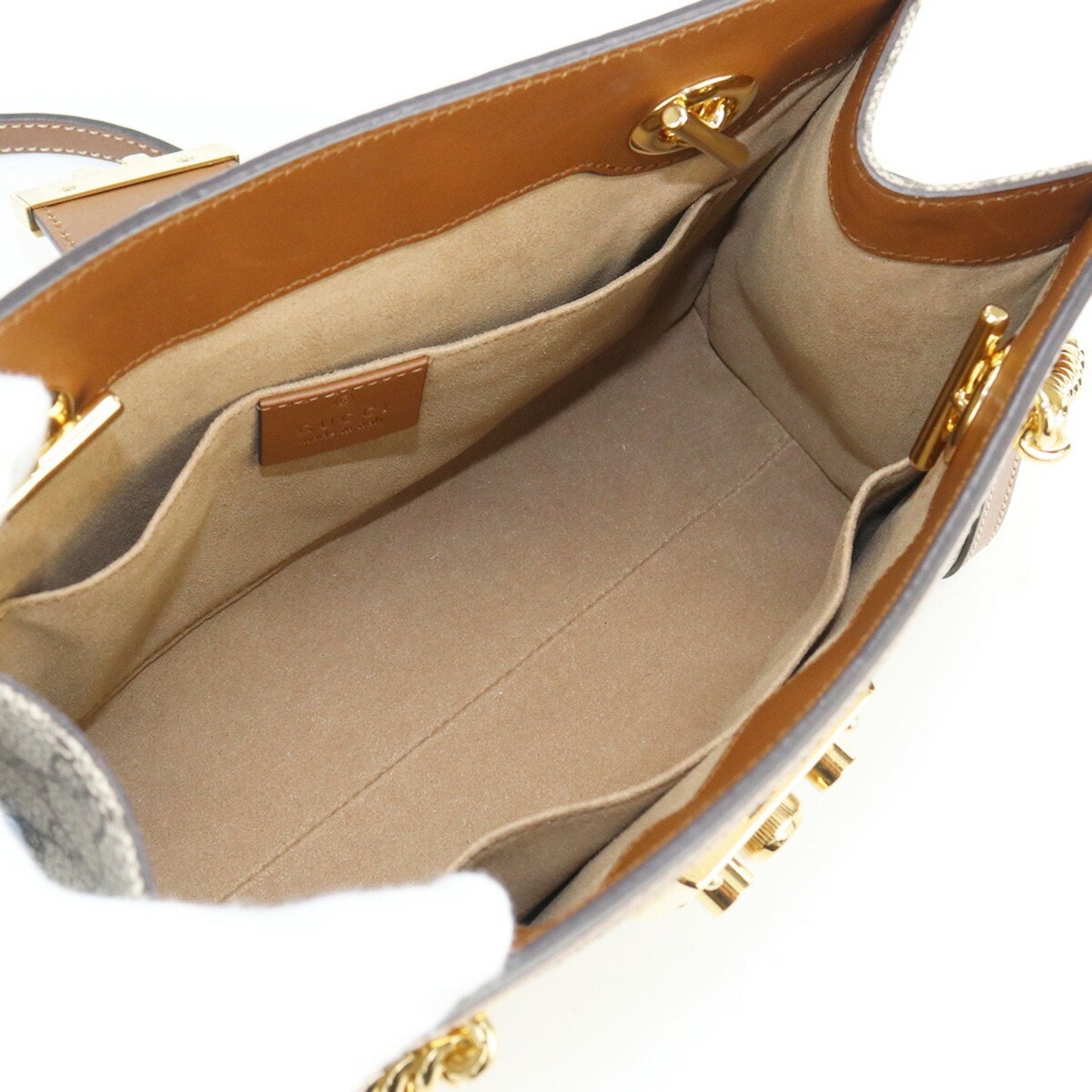 Gucci Padlock  Canvas Shoulder Bag ()