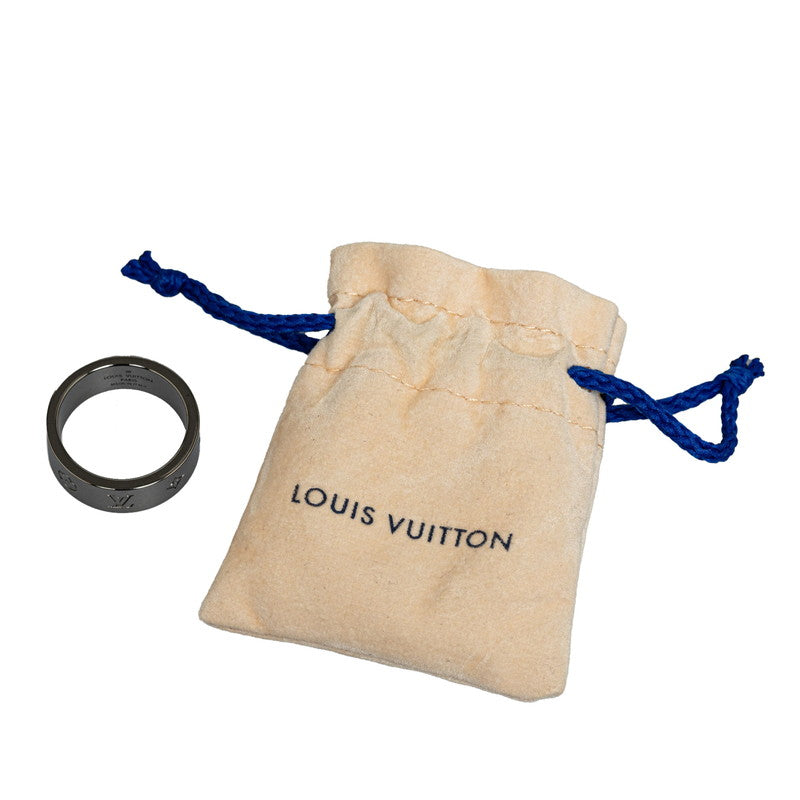 Louis Vuitton Monogram Nanogram Instinct Ring M00513 Silver Metal Men Louis Vuitton