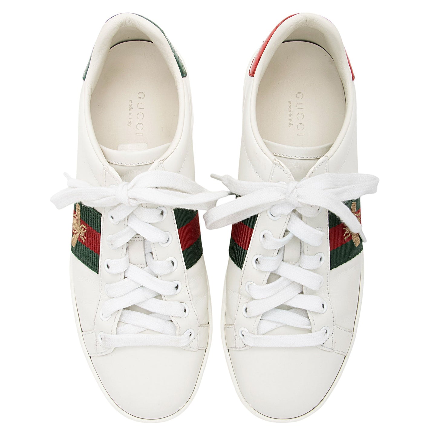 Gucci Leather New Ace Bee Sneakers