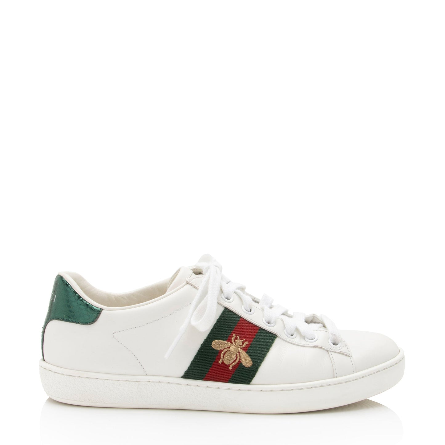 Gucci Leather New Ace Bee Sneakers