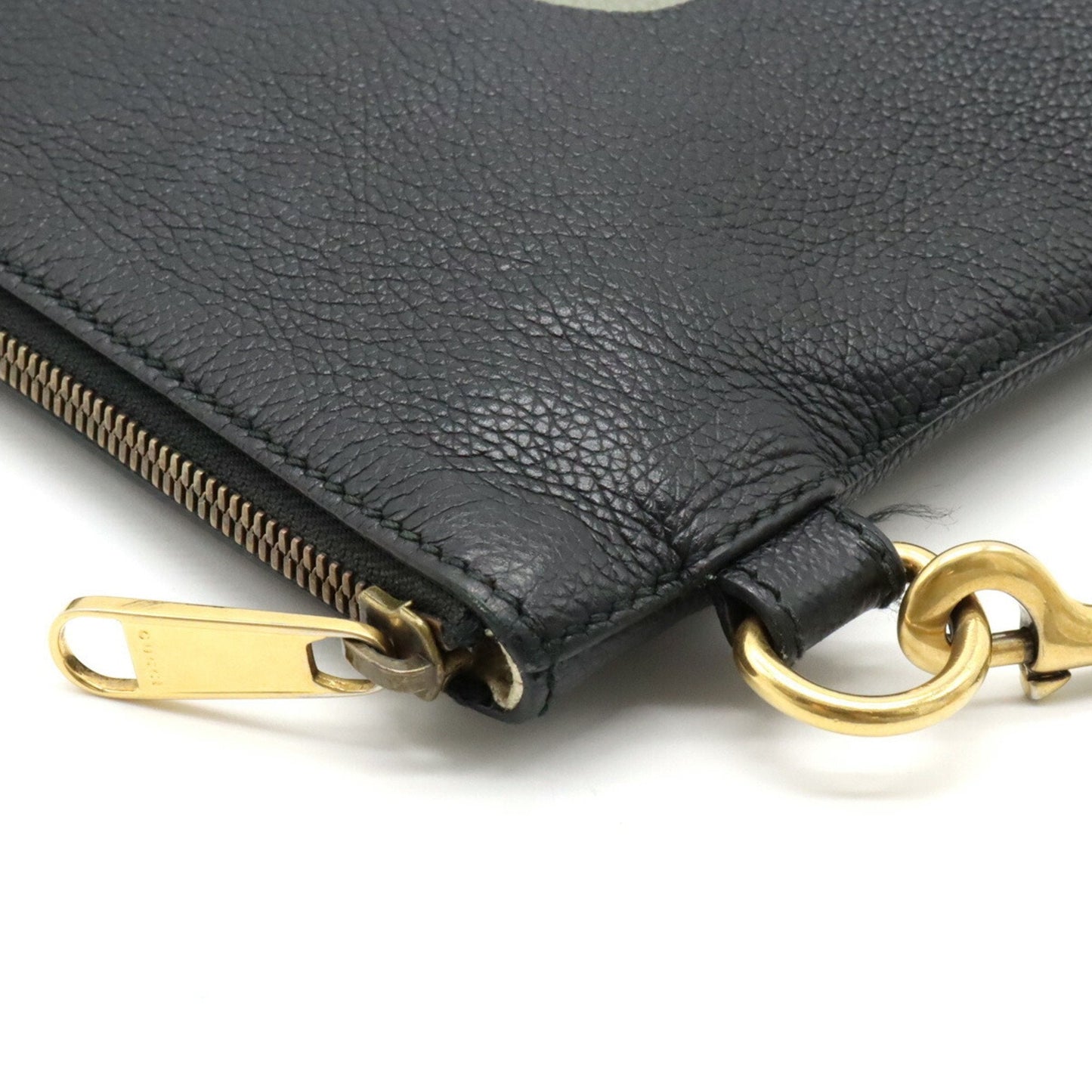 Gucci Logo  Leather Clutch Bag ()