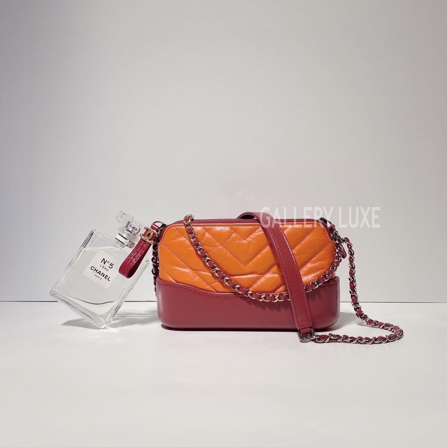 No.3363-Chanel Chevron Gabrielle Wallet On Chain