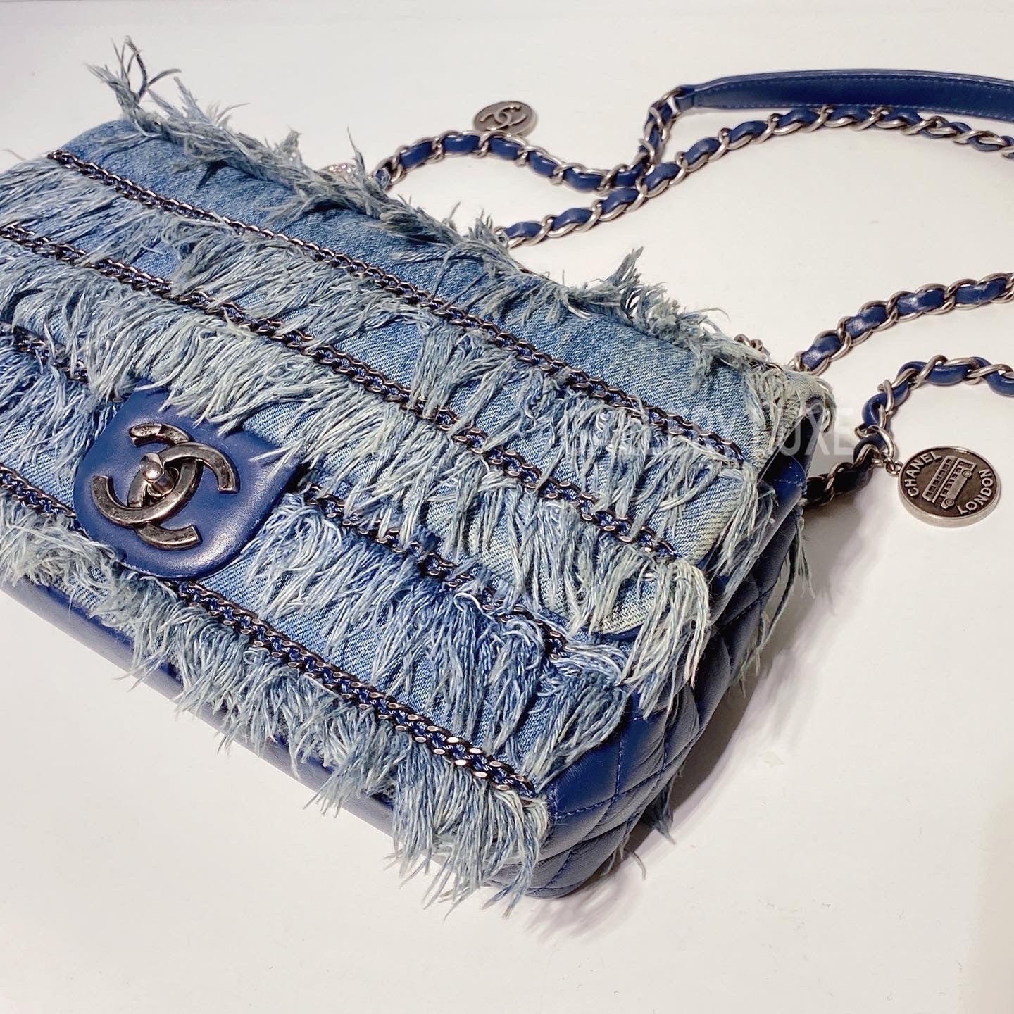 No.3335-Chanel CC Denim Flap Bag