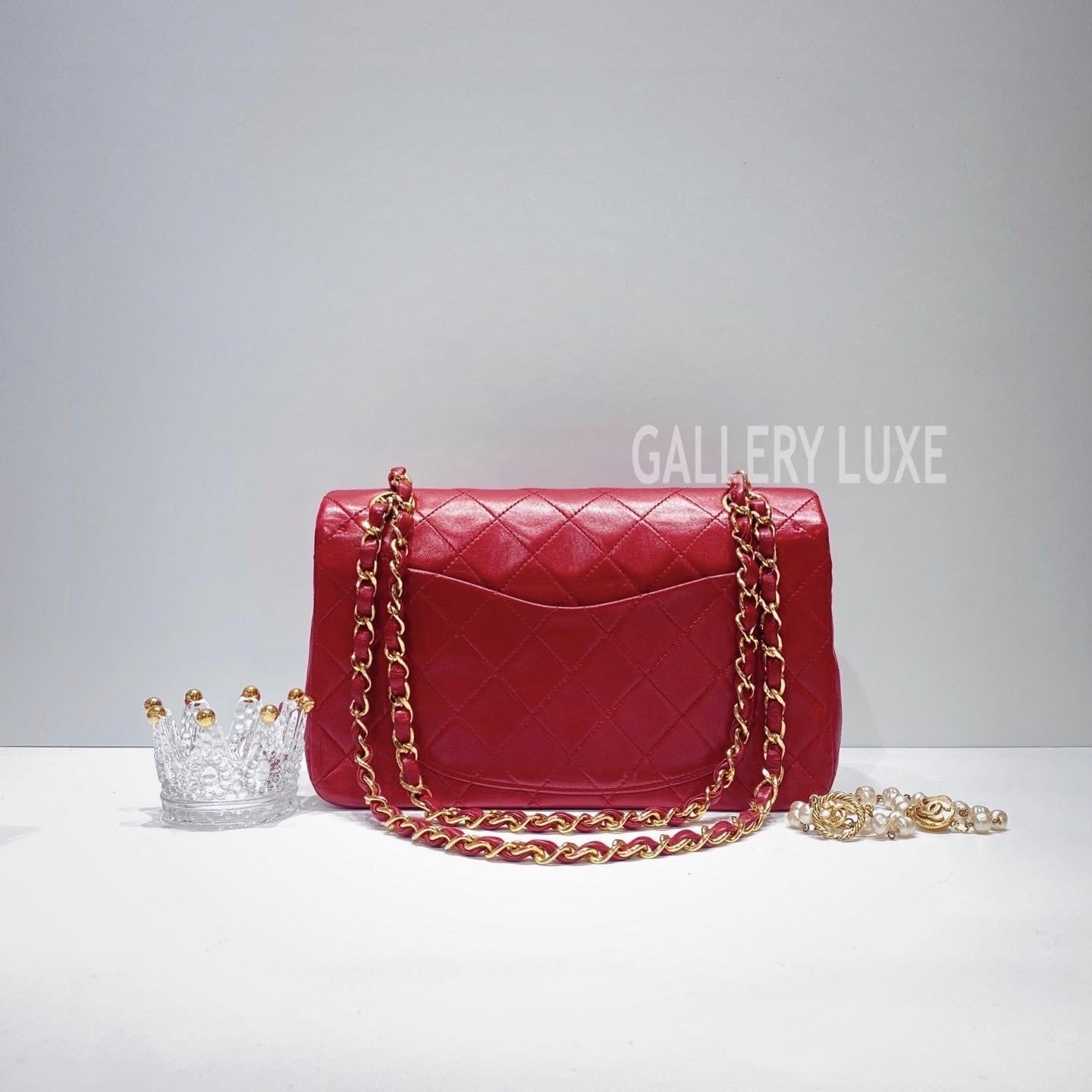 No.3375-Chanel Vintage Lambskin Classic Flap 23cm