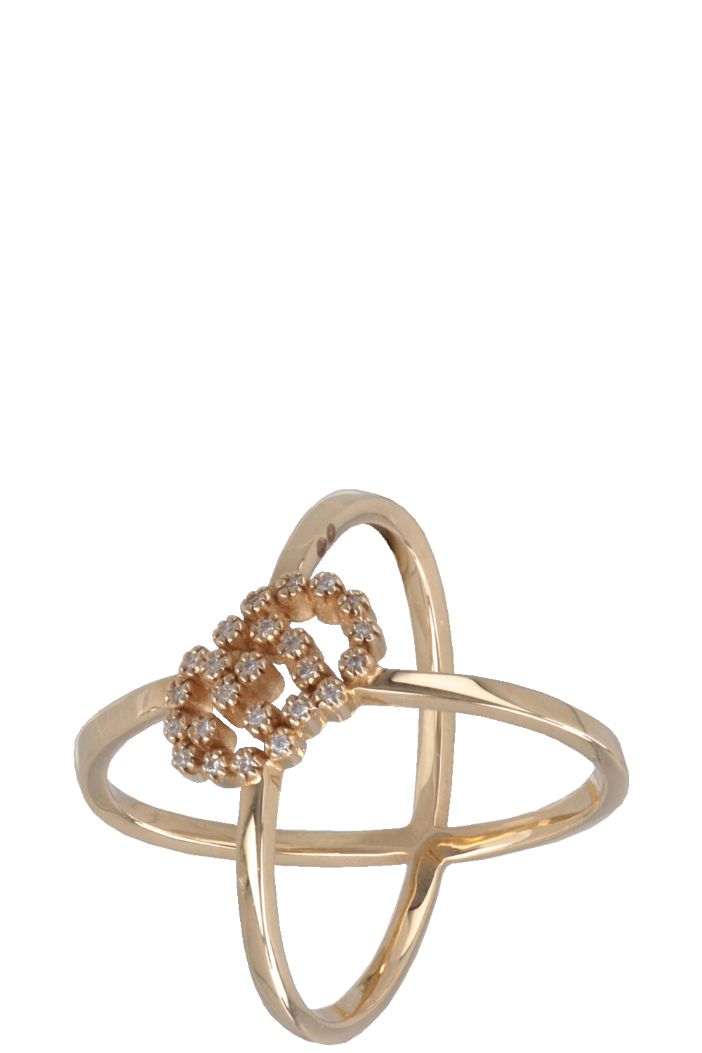 Luxury Gucci Trending 2025 Running GG Ring 18k Gold Diamonds