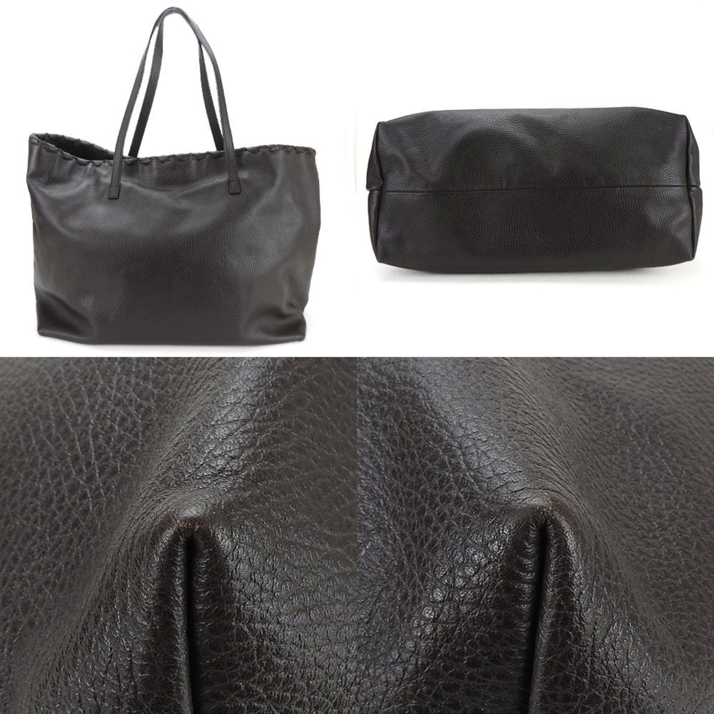 Luxury Gucci Trending 2025 Bamboo  Leather Tote Bag ()