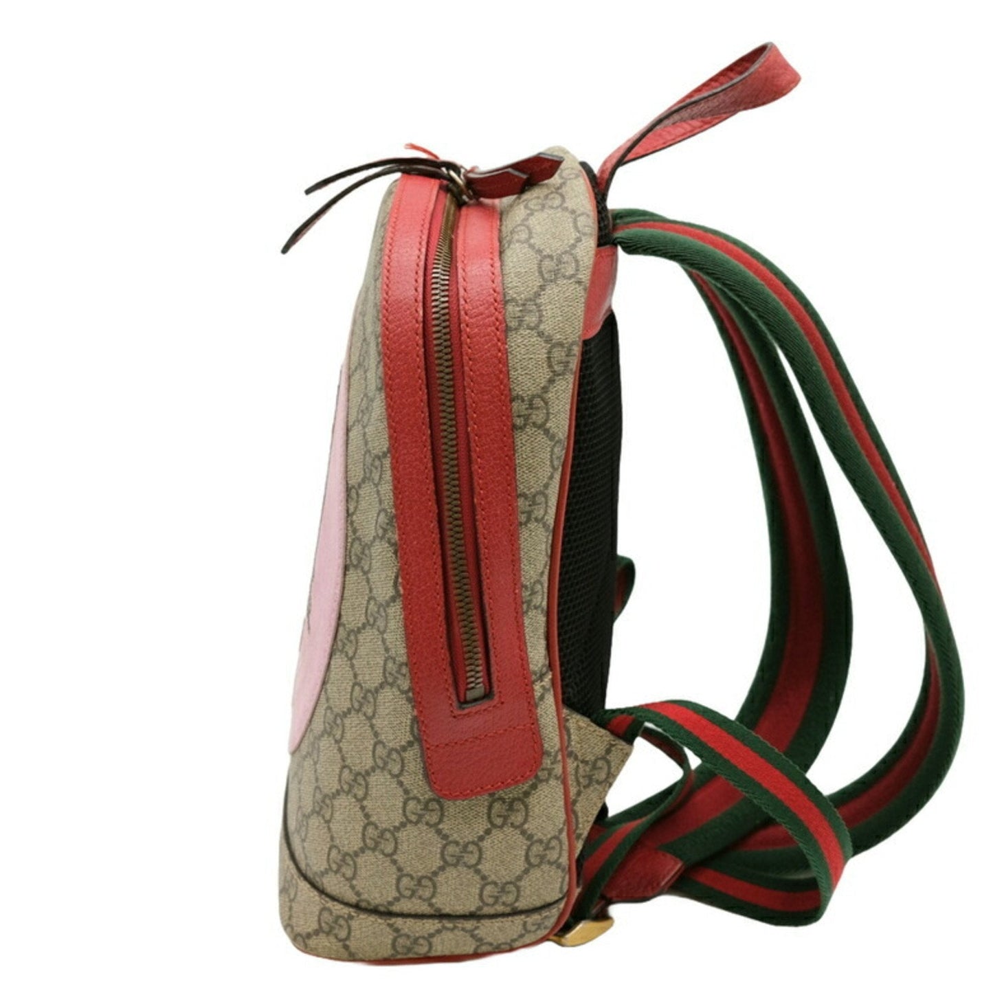 Gucci  pink  Color Gg Supreme Leather Backpack