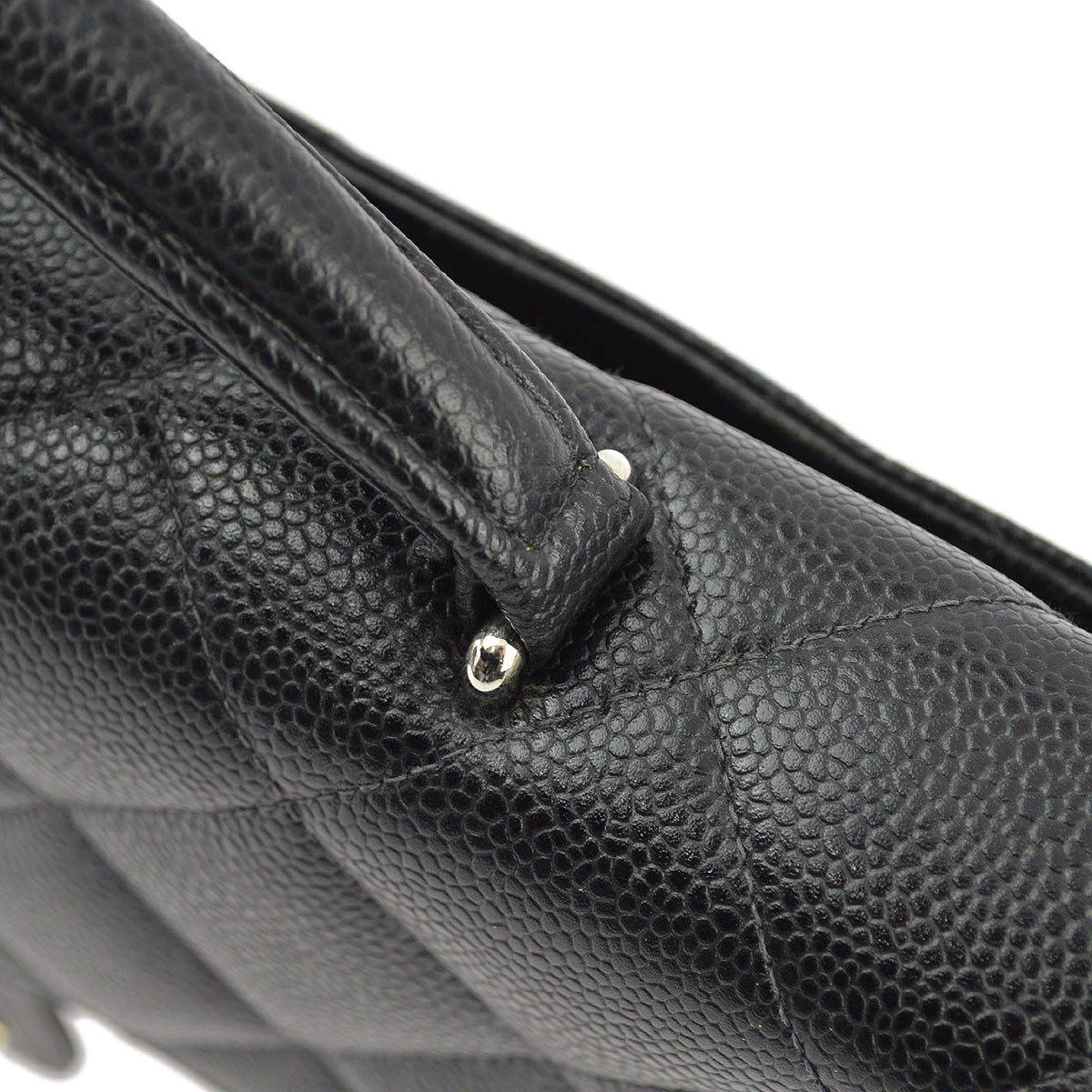 Chanel 1997-1999 Black Caviar Briefcase SHW