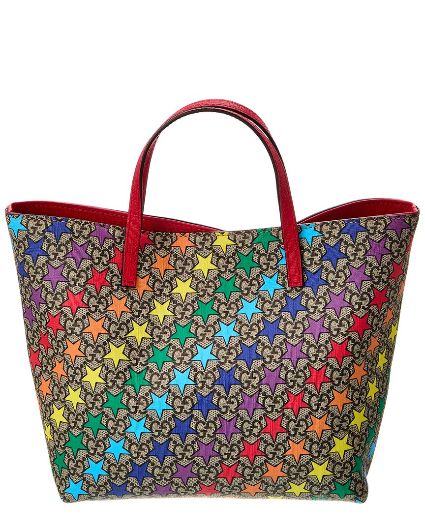 Luxury Gucci Trending 2025 Stars GG Supreme Canvas & Leather Tote