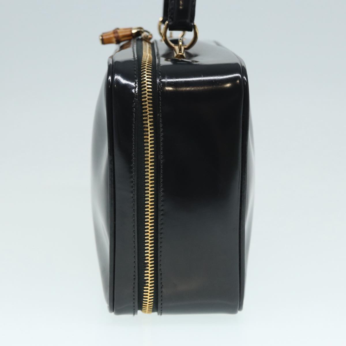 Gucci Bamboo  Patent Leather Handbag ()
