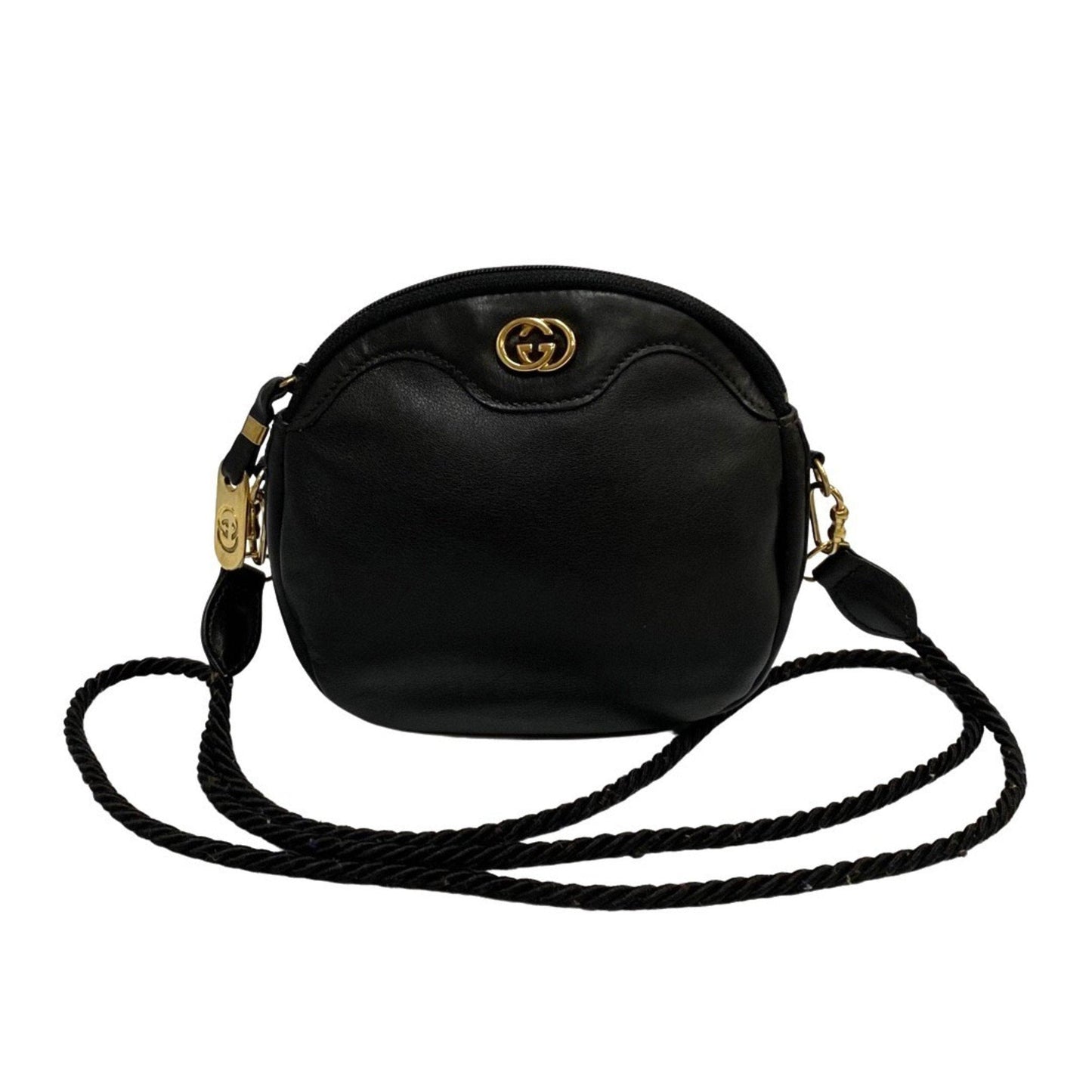 Gucci Double G  Leather Shoulder Bag