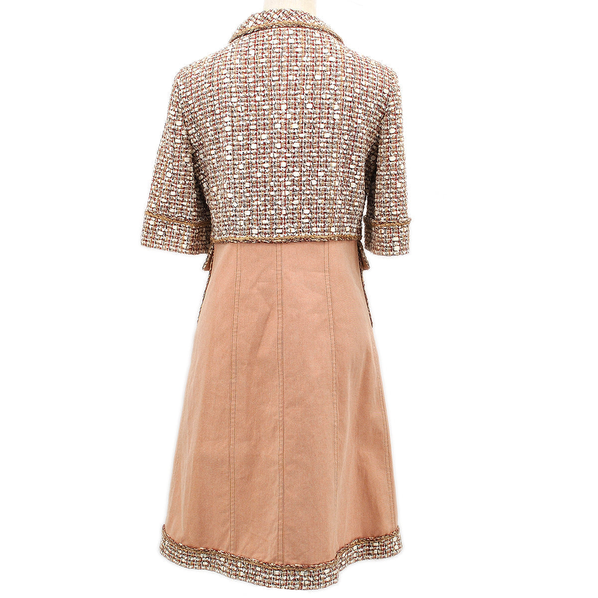 Luxury Chanel 2006 Spring panelled tweed dress #38