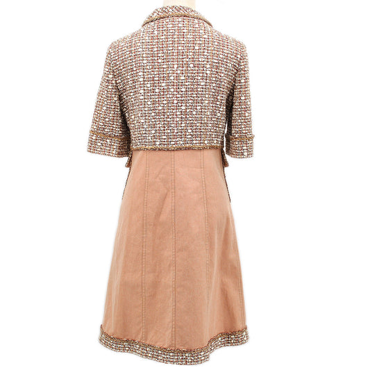 Luxury Chanel 2006 Spring panelled tweed dress #38
