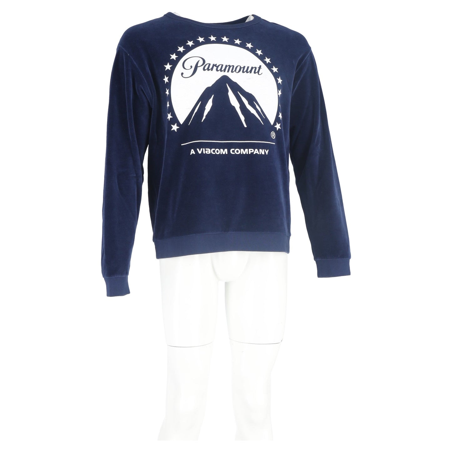 Gucci Paramount Crewneck Sweatshirt in Navy Blue Cotton