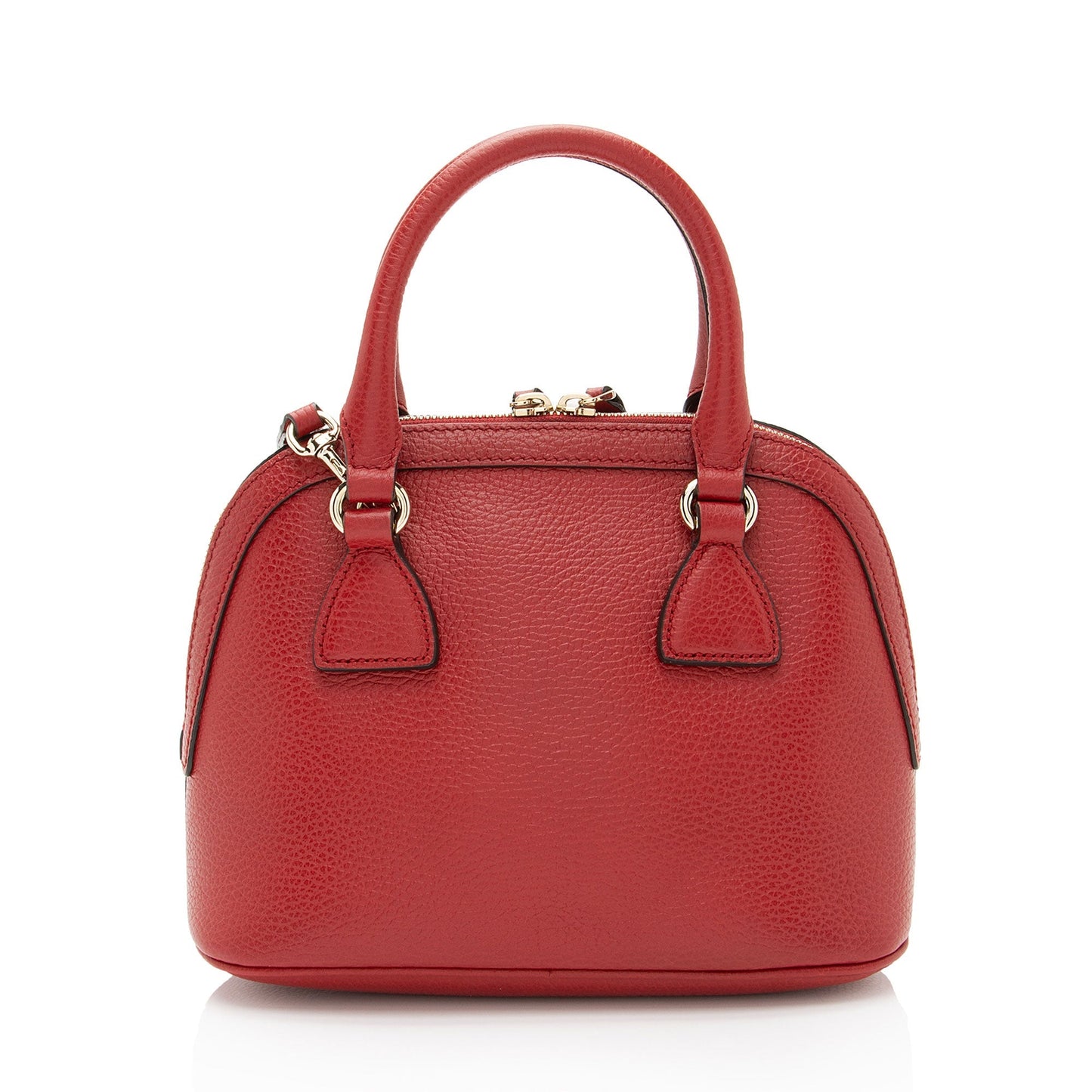 Gucci Leather GG Charm Dome Small Shoulder Bag