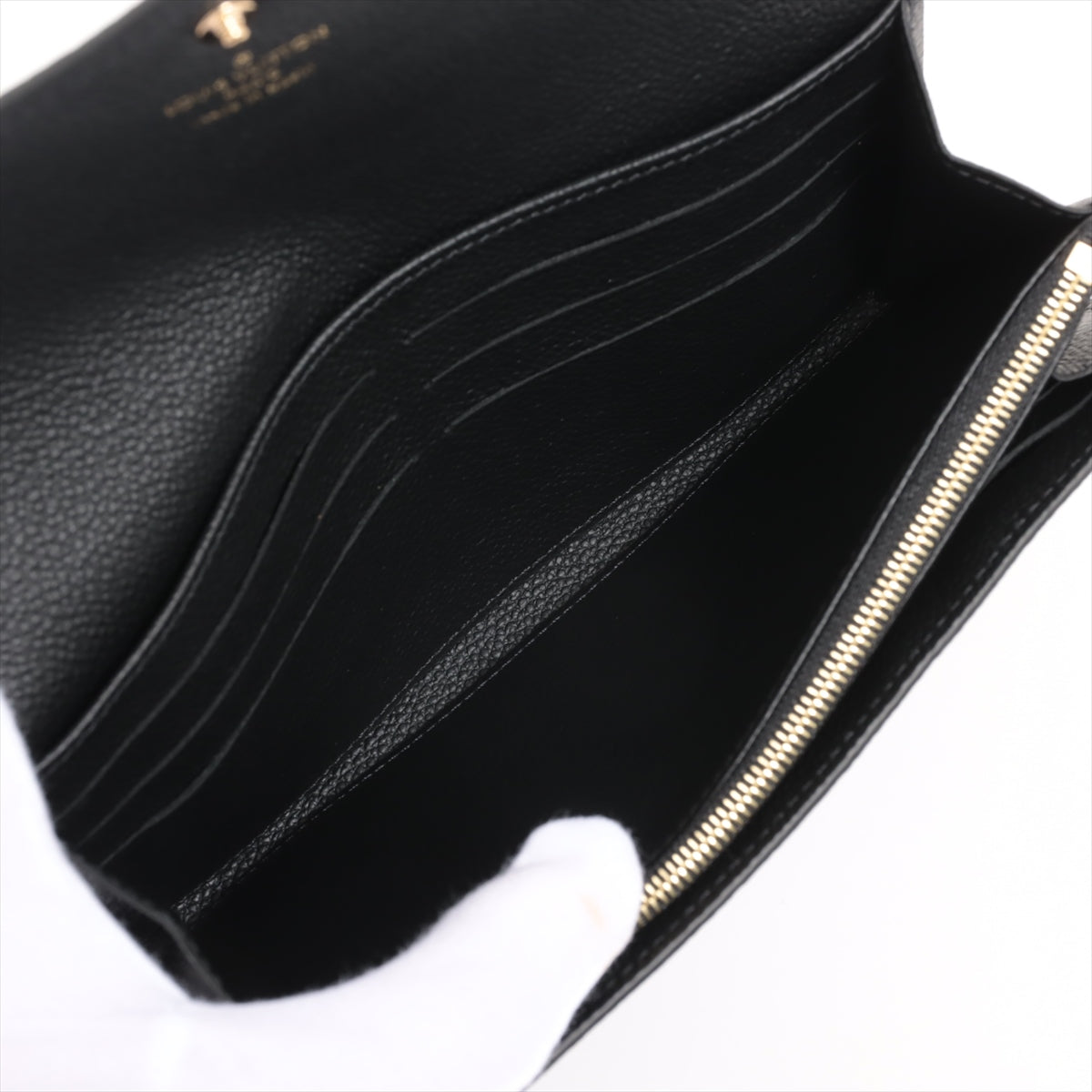 Louis Vuitton Bi-Color Monogram Implant Portfolio Sarah M80496 Noneir Long  Reaction Wallet